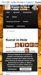 Mobile Screenshot of kunst-holz.de